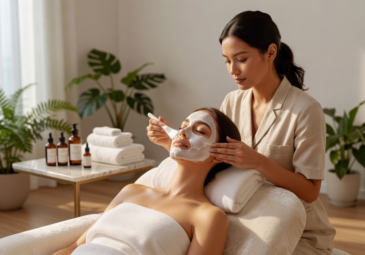 Relaxing beauty consultation